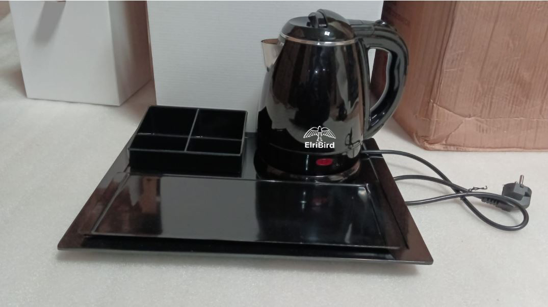 Electric Kettle Tray Set - ElriBird - EBKL0001 hotel electric kettle tray set