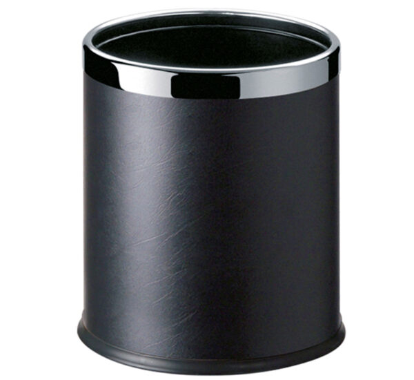 Iron Leather Hotel Room Dustbin - EBWB0003 BL - ElriBird