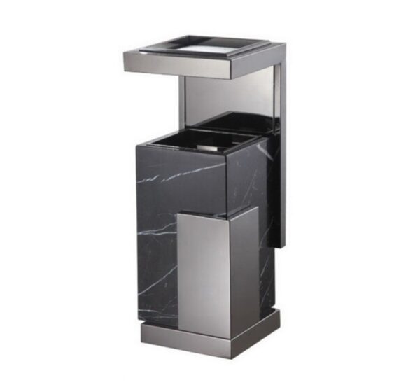 Stainless Steel Trash Can With Ashtray - EBWB0022 ElriBird